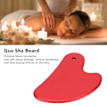 Miniatyrbild 8 av 8: Metall Gua Sha-verktyg Aluminiumlegering Skrapbräda Blodcirkulationsfrämjande Helkropps Ansiktsbehandling Gua Sha-bräda Röd