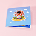 Miniatyrbild 5 av 6: Utsökta Pop Up Julkort, 3D Pop Up Julhälsningskort, God Jul-kort med Platt Display Widget, Perfekt Överraskningspresent för