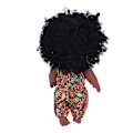 Miniatyrbild 1 av 2: Mjuk vinyl babydocka med kläder nyfödd sovande badleksak (gul blommig jumpsuit)