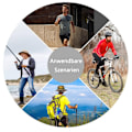 Miniatyrbild 6 av 6: Vandringsryggsäck 20 L cykelryggsäck reseryggsäck dagryggsäck för män och kvinnor vattentät liten för vandring bergsklättring resor
