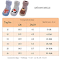Miniatyrbild 2 av 5: Baby Sock Shoes 3 Par Non-Slip Golvstrumpor Pojkar Flickor Bomull Första Gåskor Medium Tube Babystrumpor Höst Vinter Cartoon Krypande Strumpor 0-3