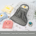 Miniatyrbild 3 av 7: 3-pack söta handdukar - ultratjocka handdukar för barn till badrummet, tecknade djur, mikrofiber, absorberande handdukar för kök och badrum