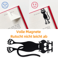 Miniatyrbild 6 av 7: Zulbceo 2 st kattbokmärken, magnetiska bokmärken för barn, söta söta kattbokmärken, en utmärkt present till barn, lärare, bokälskare och katt