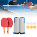 Miniatyrbild 4 av 7: Bordtennisracketar Bollar Nät Mjuk Axel Kit Inomhusträningsutrustning för Barn
