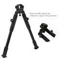 Miniatyrbild 8 av 8: Aluminiumlegering Skytte Bipod Justerbar Snabbfrigöring Bipod med Anslutning för Utomhusbruk