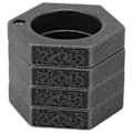 Miniatyrbild 2 av 8: Försvar Ring Aluminiumlegering Glansig Hexagonal Fönsterbrytare för Nöd Försvar Leveranser Antik Silver