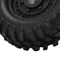 Miniatyrbild 3 av 8: 2PCS 1,9 tum metallfälgar nav och 96 mm gummidäck set för Tamiya CC01 D90 RC bilSvart