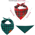 Miniatyrbild 2 av 6: Justerbara Tartan Hundbandanas Triangel Tartan Hundhalsduk Söta och Snygga Vändbara Husdjur Hundbandanas för Husdjursdräkt Tillbehör
