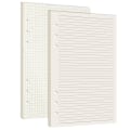 Miniatyrbild 1 av 7: A5-påfyllningspapper, 2 förpackningar linjerat papper + blankt papper, 6-håls ringpärm insatser papper planerbar påfyllningsbart papper