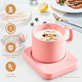 Miniatyrbild 3 av 5: Värmare för kaffemugg, elektrisk kaffevärmare för skrivbord med automatisk avstängning, 3 temperaturinställningar Smart koppvärmare för uppvärmning av kaffe, dryck, mjölk, te