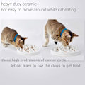 Miniatyrbild 7 av 7: Långsam matare katt skålar, keramik rolig långsam matning interaktiv uppblåsthet stopp pussel katt skål hälsosam ätande diet husdjur hund långsam matning skålar