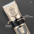 Miniatyrbild 3 av 5: 2 i 1 Pet Paw Hair Trimmer Elektrisk Multi Hund Hårklippare för tjock päls Sladdlösa Grooming Tool Barn Hårklippare för Barn Uppladdningsbar för Medium