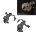 Miniatyrbild 1 av 8: 360 graders rotationshjälm guide adapter multivinkel rotationshjälm rail adapter ljud pickup brusreducering headset hjälm tillbehör