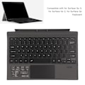 Miniatyrbild 7 av 8: Trådlöst Bluetooth-tangentbord, laddningsbart, färgglatt tangentbord för Surface Go3, Surface Go2, SurfaceGo