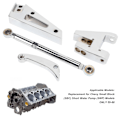 Miniatyrbild 7 av 8: ServostyrningsPumpfäste Krompolerad Yta Ersättning för Chevy Small Block SBC Kort Vattenpump SWP Modell