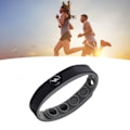 Miniatyrbild 8 av 8: Silikon antistatiskt armband mjuk trådlös frisättning negativa joner silikon sport armband för män kvinnor svart