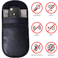 Miniatyrbild 2 av 5: 2-pack Anti-RFID-bilnyckelfodral, Faraday-signalblockerande påse, RFID-signalblockerande påse för bilnyckel blockerar RFID/Wifi/NFC/Bluetooth-signaler
