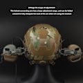 Miniatyrbild 8 av 8: 360 graders rotationshjälm guide adapter multivinkel rotationshjälm rail adapter ljud pickup brusreducering headset hjälm tillbehör