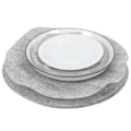 Miniatyrbild 6 av 8: Filt Tallriksförvaringsdelare Skydd, Premium Mjukt Filtmaterial Tallriksskydd för Porslinsglas Skydd i Kök &amp; Husbilar, Grå