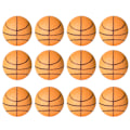 Miniatyrbild 2 av 2: 12 st 6,3 cm Barnlekplats Full Core Mjuk EVA Elastisk Boll Minska Tryck Stress Barnleksak Basketboll