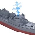 Miniatyrbild 4 av 8: 2.4G RC Flygplan Båtleksak Simulerad Dubbel Propeller Vattensensor Fjärrkontroll Båt Leksak Typ B