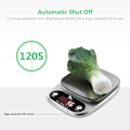 Miniatyrbild 2 av 7: Digital köksvåg - Från 1 g till 10 kg - Rostfritt stål - Hög precision - Med LCD-display
