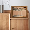 Miniatyrbild 8 av 8: Rörlig sandkonstbild 3D dynamisk kvicksandsmålning prydnadsdekoration för kontor vardagsrum TV-skåp