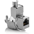 Miniatyrbild 2 av 5: 2X Modul Keystone Cat 6a Jack - Skärmad STP RJ45-kontakt Installation Snap-in Montering Okablat Cat 500Mhz 10GBit/s