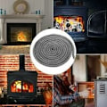 Miniatyrbild 5 av 5: Flätat insats- och spispackning, 10 mm x 4 m grafitimpregnerad glasfiberpackning skorstensförseglingsrep ersättning för eldstäder vedeldade spisar