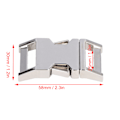 Miniatyrbild 6 av 8: 4 st snabblås spännen fint utförande enkel användning lättviktslegering material bältespänne silver