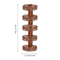 Miniatyrbild 6 av 8: 20 st bindningsringar segmenterad design rymmer 60 ark 11 mm bindningstjocklek kontorsmaterial gul