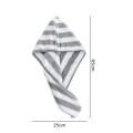 Miniatyrbild 2 av 4: Mikrofiber Hårhandduk, Extremt Absorberande Snabbtorkande Hårhanddukar för Kvinnor och Flickor (3-pack), Lättanvänd Knappdesign