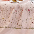 Miniatyrbild 1 av 2: Bomullstäcke Ren Färg Hem Mode Elegant Tencel Broderimönster Bomull Sommarkyltäcke Rosa 1 X Lakan 245x250cm