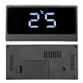 Miniatyrbild 7 av 8: Enkel Design Röststyrd Väckarklocka, Stor Display Digital Klocka med 11RGB Färgglada Visningslägen, Batteribackup för Oavbruten Drift