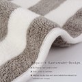 Miniatyrbild 2 av 5: 100% Bomull Mjuk Badhandduk, Cabana-randig Design För Män Kvinnor, Grå Överdimensionerad Strandhandduk, Set Om 2, Superabsorberande, Snabbtorkande