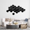Miniatyrbild 1 av 5: 24-pack hexagonformade spegelväggsdekaler, 3D hexagonformade akrylspeglar för pojkar flickor, barnrum, sovrum, vardagsrum i hemmet, TV-inställning