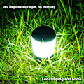 Miniatyrbild 8 av 8: Camping Lykta LED Varmvitt Ljus 3 Justerbara Lägen Lång Batteritid LED Lykta för Utomhuscamping