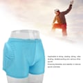 Miniatyrbild 8 av 8: Skyddsshorts i nylon och EVA, hudvänliga, värmebeständiga, skyddande korta byxor för cykling, skidåkning, blå, M