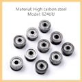 Miniatyrbild 5 av 7: Djupt spårade kullager, U624ZZ4 20-pack metallförseglade kullager U-formade kabelstyrningar 4 x 13 x 7 mm