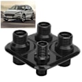 Miniatyrbild 1 av 8: Bil 4-ports luftkonditioneringsbulkhead slangkoppling Universal modifiering Ersättning för GM PerformanceBlack