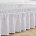 Miniatyrbild 6 av 8: Sängkappa, Elegant Färg Omlottdesign Dammskydd för Enkelsängar, Stilren Design Reaktiv Tryckning och Färgning Ingen Blekningsrisk, Justerbar Elastisk