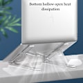 Miniatyrbild 4 av 5: Innovativt Laptopställ, Justerbar Multi-Vinkeldesign För Ergonomisk Skrivning Och Visning, Hopfällbar Skrivbordshållare i Aluminiumlegering För Bärbar Dator