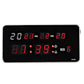 Miniatyrbild 5 av 6: Snygg LED-digitalklocka väckarklocka för hem sovrum bord vardagsrum EU-kontakt 110-220V