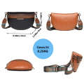 Miniatyrbild 2 av 6: Axelväska Dam liten crossbody väska Dam bred rem bältesväska Dam läder handväska Mode bältesväska Axelväska Avtagbar axelrem