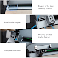 Miniatyrbild 7 av 8: Gravity Telefonhållare Justerbar Handsfree Instrumentbräda Mobiltelefonhållare Ersättning för Tesla Model Y Model 3 Högerstyrning CP 0152 02