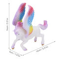 Miniatyrbild 7 av 8: Simulering Fe Pegasus Leksak Mytisk Fantasy Häst Färgglad Flygande Häst Modell Leksak