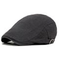Miniatyrbild 2 av 2: Platt topp andningsbar tidningspojke hatt basker keps herr bomullskeps grey grey