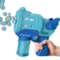Miniatyrbild 2 av 2: Rolig bubbelblåsare maskin elektrisk automatisk bubbelmaskin med färgglada ljus barn utomhusleksaker