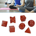 Miniatyrbild 1 av 8: 7 st chakra kristaller utsökta geometriska kristallstenar chakra helande kristaller kit för meditation hem inredning röd