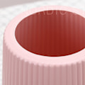 Miniatyrbild 3 av 4: Vas Matt Keramisk Look Tjock Modern Minimalistisk Dekorativ Plastblomvas för Vardagsrum Sovrum Kontor 3516 Rosa